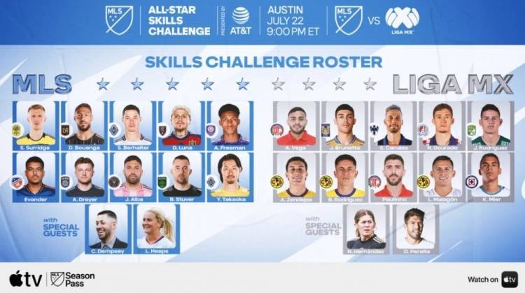 官方：邓普西、阿尔巴参加美(měi)职联全明星技巧挑战赛，梅西不会参加