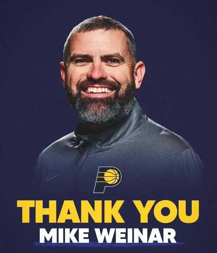 步行者宣(xuān)布助教韦纳尔离队，被誉为球队进攻技战术核心