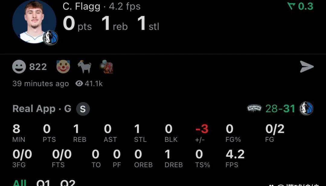 状元首(shǒu)秀惨淡，马刺大胜独行侠